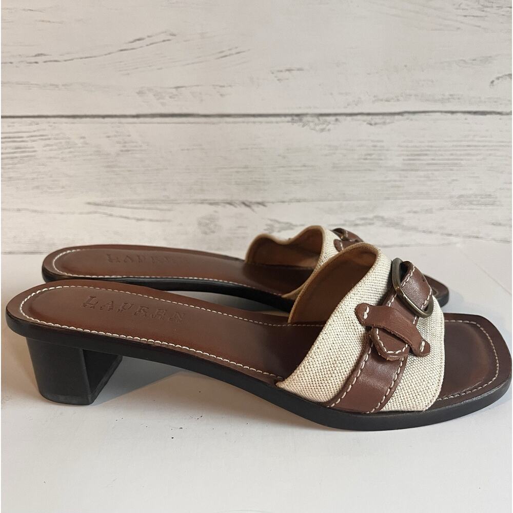 Vintage Lauren Ralph Lauren Brielle Slides Sandals, Ladies Size 6B - Picture 5 of 8
